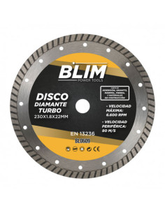 DISCO DIAMANTE TURBO 230X1.8X22MM BLIM