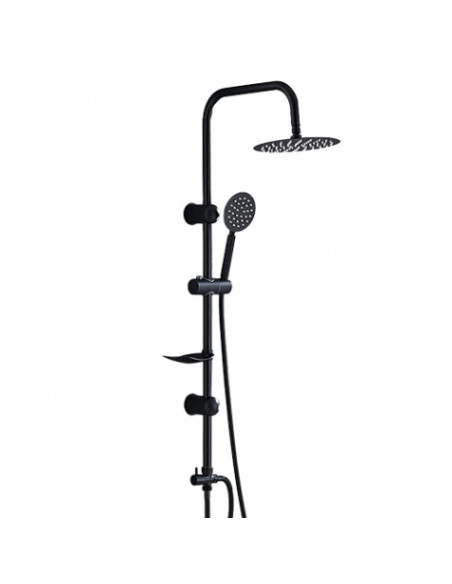 COLUMNA DE DUCHA VERTICAL SIN GRIFO NEGRA FONTASTOCK