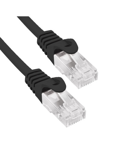 Phasak Cable de Red Cat.6 UTP Solido CCA Cat.6 UTP Negro 1M