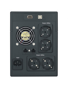 SAI XMART SW-PRO 2200VA, 230V, SINEWAVE, USB-RS232, RJ45 2