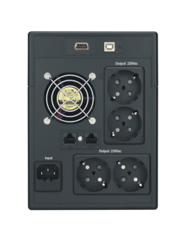 SAI XMART SW-PRO 2200VA, 230V, SINEWAVE, USB-RS232, RJ45