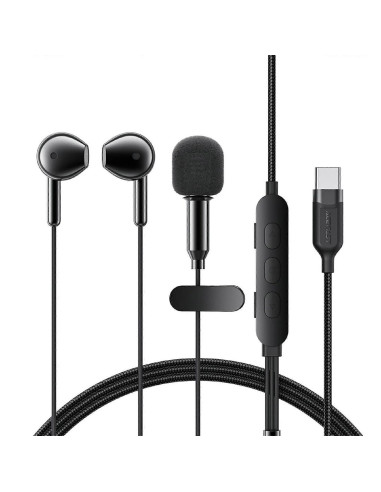 Acefast L12 Auriculares con Microfono Lavalier y conexión USB-C