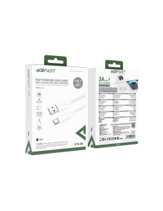 Cable USB-A a USB-C Acefast C18-04 1.2 Metros Reforzado Blanco