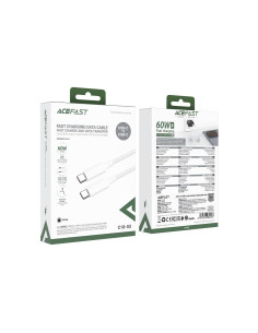 Cable USB-C a USB-C Acefast C18-03 1.2 Metros Reforzado Blanco