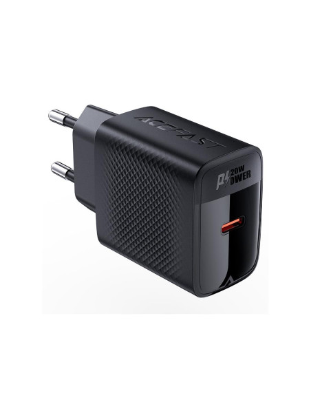 Cargador USB-C Acefast A82 PD20W GaN Negro
