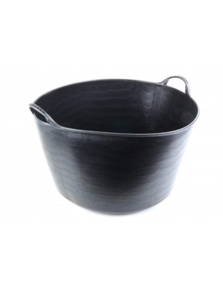 CUBETA REDONDA FLEXIBLE 52 LITROS NEGRO MADER