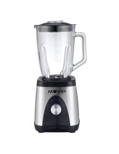 BATIDORA INOXIDABLE VASO CRISTAL 1300W 1.5 LITROS MUVIP