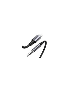 Ugreen 70509 cable de teléfono móvil Plata 1 m 3,5mm Lightning