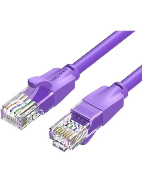CABLE DE RED CAT.6 UTP 1M VENTION PURPLE
