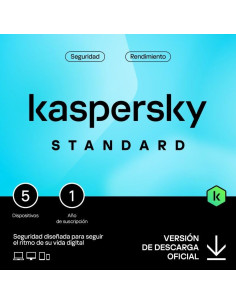 ANTIVIRUS KASPERSKY STANDARD 1YEAR 5L PC/MAC/ANDROID/IOS L.ELECTRONICA