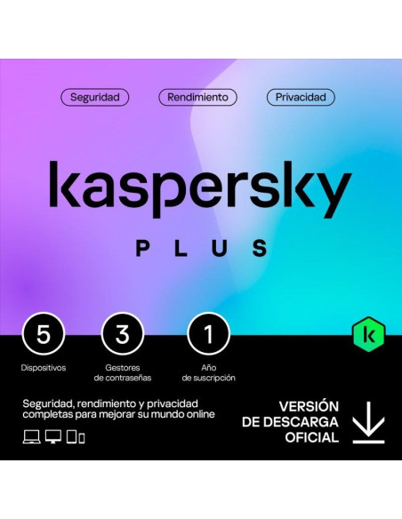 ANTIVIRUS KASPERSKY PLUS 1YEAR 5L PC/MAC/ANDROID/IOS
