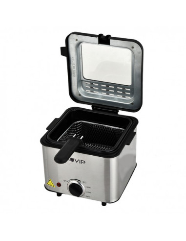 FREIDORA 1.5 LITROS INOXIDABLE 1000W MUVIP