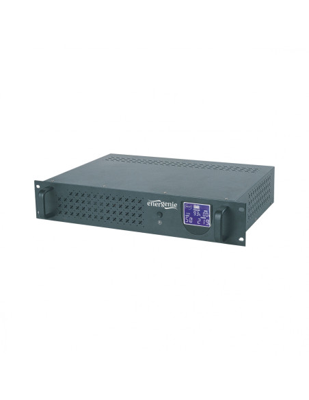 Gembird - Ups rack 19'' 3.4u 1500va, 4xiec 230v out, iec14 in,rj11, usb, lcd LÍ­nea interactiva 1,5 kVA 900 W 4 salidas AC