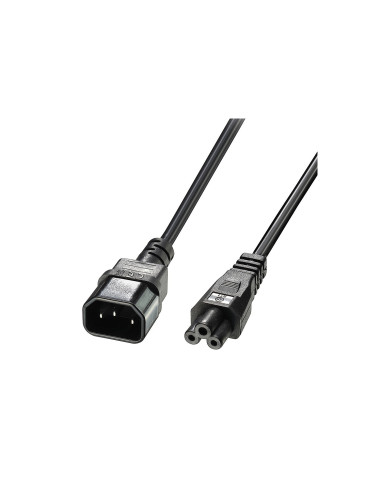 Lindy 30340 cable de transmisión Negro 1 m C14 acoplador C5 acoplador