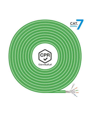 AISENS Cable de Red RJ45 LSZH CPR Cca CAT.7 600 MHZ S/FTP AWG23,