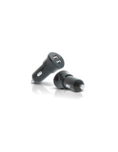 Mobilis Car Charger 2 USB Universal Negro Encendedor de cigarrillos Auto