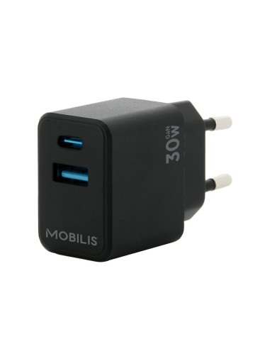 Mobilis 001362 cargador de dispositivo móvil Universal Negro Corriente alterna Auto