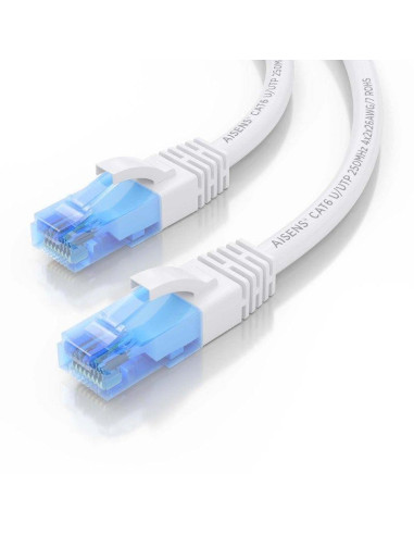 CABLE DE RED CAT.6 UTP 1M AISENS WHITE