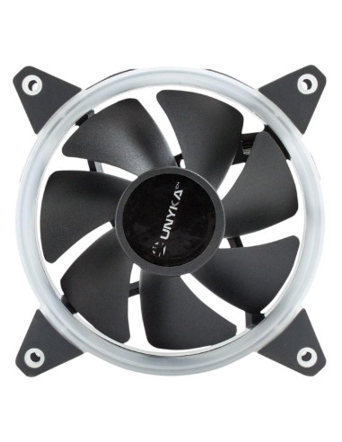 VENTILADOR 12CM UNYKACH CANDY 20 ADICIONAL CHASIS GREEN RING LED