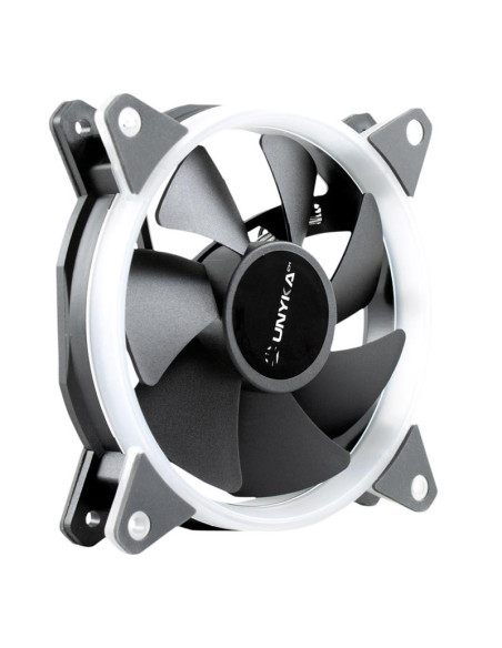 VENTILADOR 12CM UNYKACH CANDY 20 ADICIONAL CHASIS GREEN RING LED