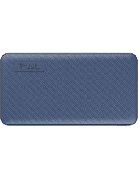 POWERBANK TRUST PRIMO SLIM 10000MAH X2 USB-A + USB-C + MICRO-USB ECO BLUE