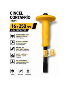 CINCEL CORTAFRÍO PLANO 16X250MM CON PROTECTOR BLIM