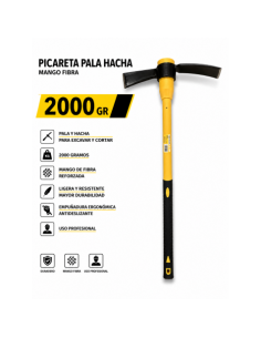 PICARETA PALA HACHA 2000GR MANGO FIBRA BLIM