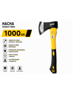 HACHA 1000GR MANGO FIBRA BLIM