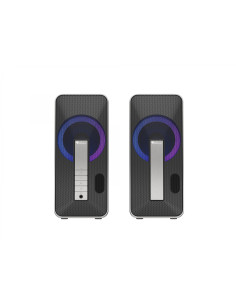 GENESIS Helium 100BT RGB Negro, Plata Inalámbrico y alámbrico 10 W