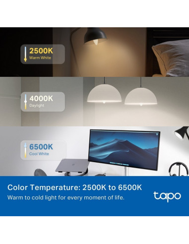 BOMBILLA INTELIGENTE E14 TP-LINK LED 6500K MULTICOLOR AJUSTA WIFI