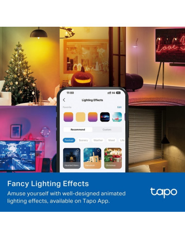 BOMBILLA INTELIGENTE E14 TP-LINK LED 6500K MULTICOLOR AJUSTA WIFI