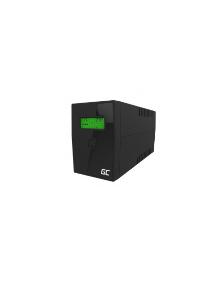 Green Cell UPS01LCD sistema de alimentación ininterrumpida (UPS) Línea interactiva 0,6 kVA 360 W 2 salidas AC