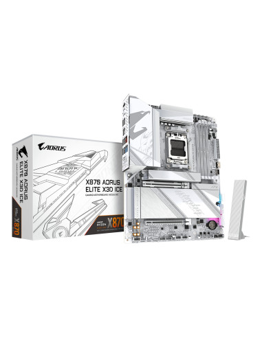 GIGABYTE X870 AORUS ELITE X3D ICE Placa Base - Compatible con