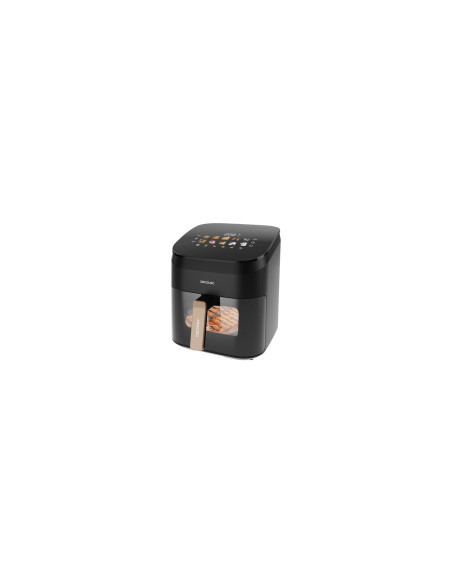 Cecotec Cecofry&Grill Smokin' 6500 Sencillo 6,5 L Independiente 2200 W Freidora de aire caliente Negro, Marrón