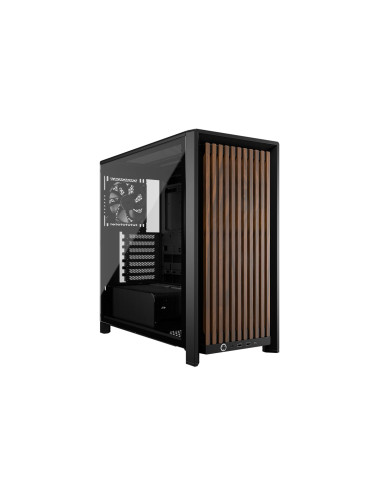 Corsair FRAME 4000D WOOD RS Midi Tower Negro, Madera