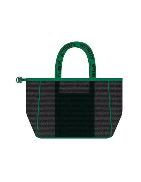 Bolsa de Playa Harry Potter Slytherin Premium de Malla con Asas Verdes