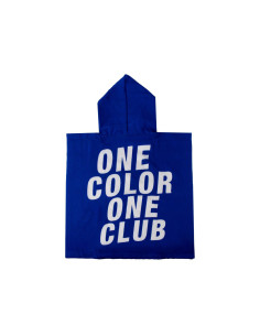 Poncho Toalla Infantil Real Madrid de Microfibra Azul con Capucha 55 x 110 cm 2