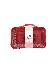 Set de Neceseres de Viaje Hello Kitty Organizador de Equipaje con Bolsas y Cremallera