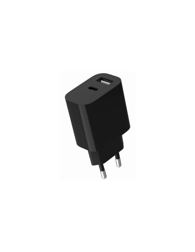 Gembird GMB Audio TA-UC-2AC12-01-BK cargador de dispositivo móvil Universal Negro Corriente alterna Interior