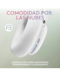 AURICULARES + MICROFONO LOGITECH GAMING G735 WIRELESS DTS 7.1 DOLBY ATMOS WHITE 2