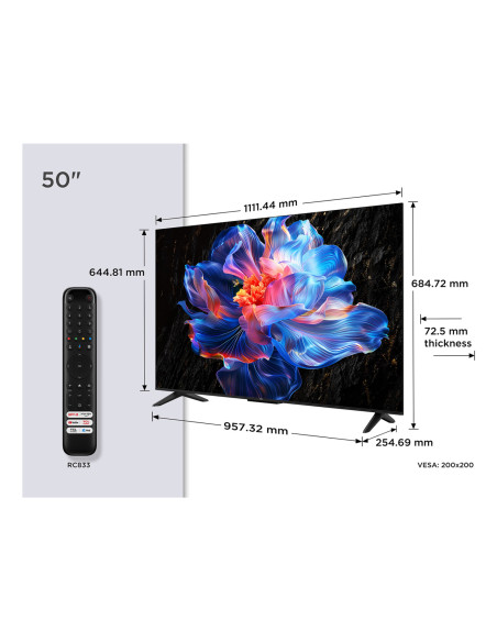 TCL P6K 50P6K Televisor 127 cm (50") 4K Ultra HD Smart TV Wifi