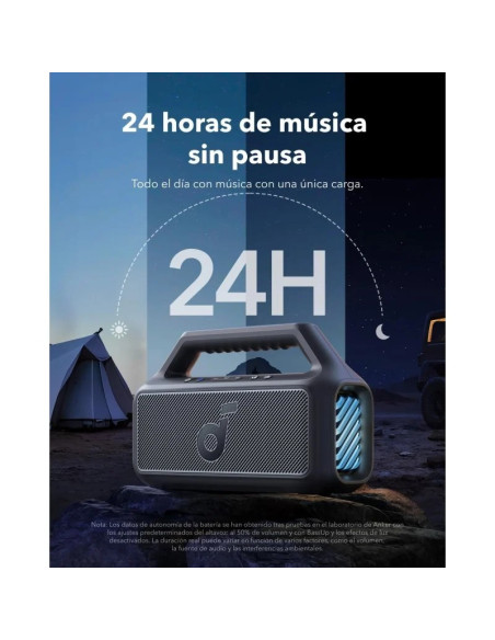 ALTAVOZ ANKER SOUNDCORE BOOM 2 80W BLUETOOTH IPX7 BLACK