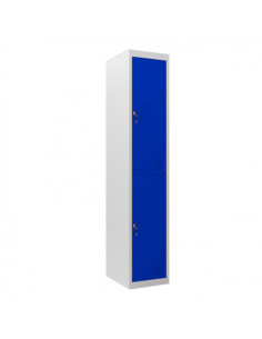 TAQUILLA METÁLICA 2 PUERTAS 1800X300X500MM AZUL CROMAD