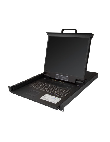 StarTech.com Consola KVM de 8 puertos para Montaje en Rack - Teclado