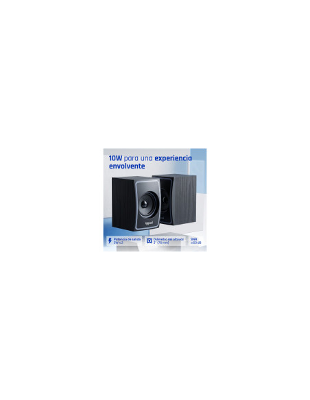 iggual Altavoces 2.0 10W mini-jack + USB Bluetooth