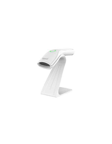 iggual Lector código barras 2D USB botón blanco