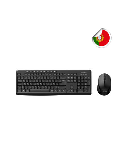 CoolBox KIT DE TECLADO Y RATON INALAMBRICO MULTIMEDIA EN PORTUGUES