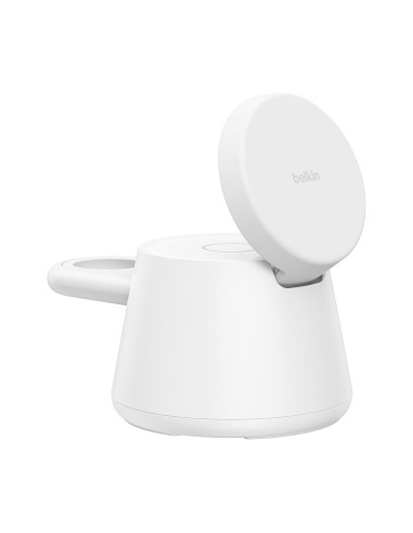 Belkin WIZ052kqWH Smartphone, Auriculares, Reloj inteligente Blanco USB Cargador inalámbrico Carga rápida Interior