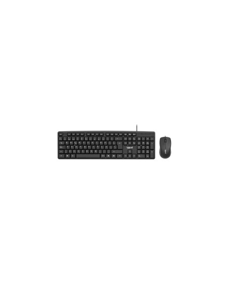Teclado IGGUAL COM-CK-STANDARD alámbrico completo con ratón USB QWERTY Spanish