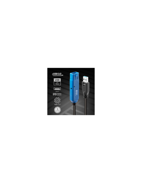 Lindy 43361 cable USB USB 3.2 Gen 1 (3.1 Gen 1) 20 m USB A 5 Gbit/s
